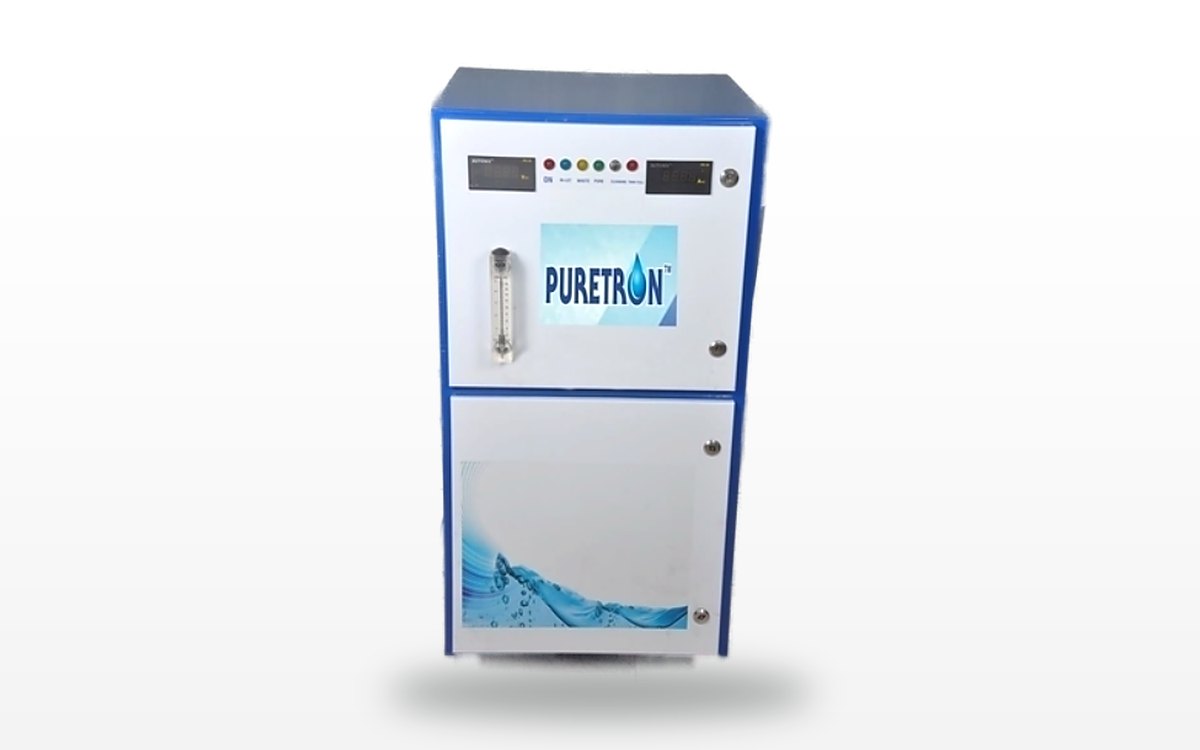 Puretron 50 LPH de-ionization water purifier, floor-standing cabinet